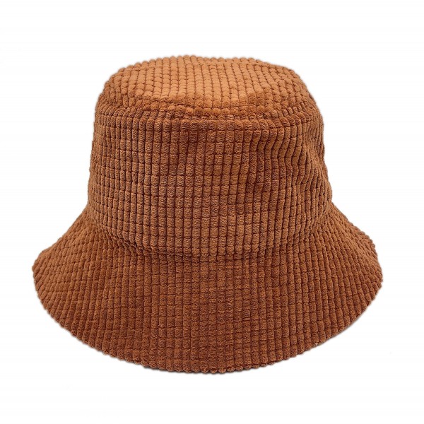 Corduroy Bucket Hat.

- Adjustable Drawstring Inside Hat
- One Size Fits Most
- 100% Polyester