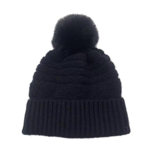 Wholesale do Everything Love Knit Beanie Pom One Fits Most Lined Beanie Polyeste