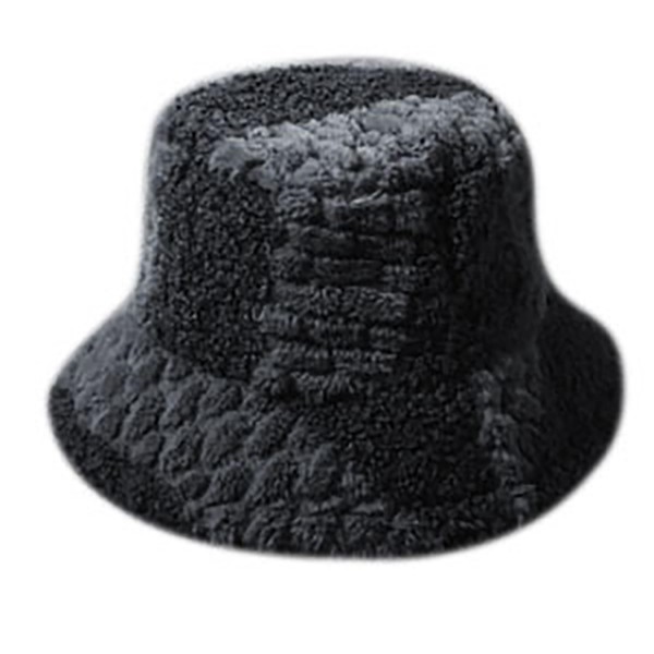 Wholesale two Lined Fuzzy Bucket Hat One Fits Most Internal Adjustable Drawstrin