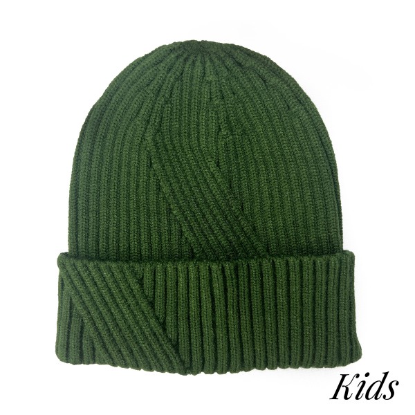 Wholesale kids Knit Beanie Cross Stitching Detail Viscose Polyester Nylon S M Fi
