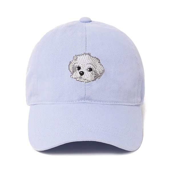 Wholesale maltese Embroidered Baseball Cap One Fits Most Adjustable Buckle Cotto