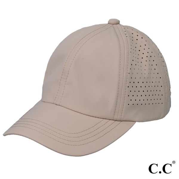 Wholesale c C BTB Laser Cut Crriss Cross Elastic Band Baseball Cap One Fits Most