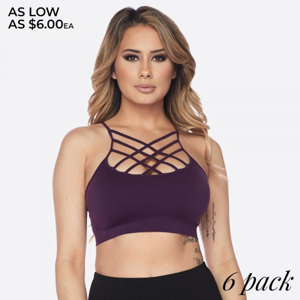 Wholesale sweat it out seamless sports bra eye catching front detail supportive