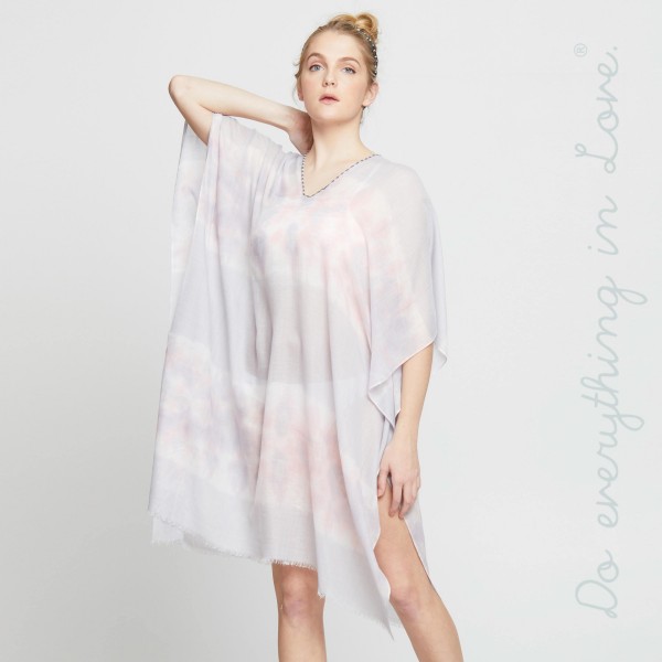 Tie Dye Poncho 100 Polyester One Size Fits Most 0 14 7300767