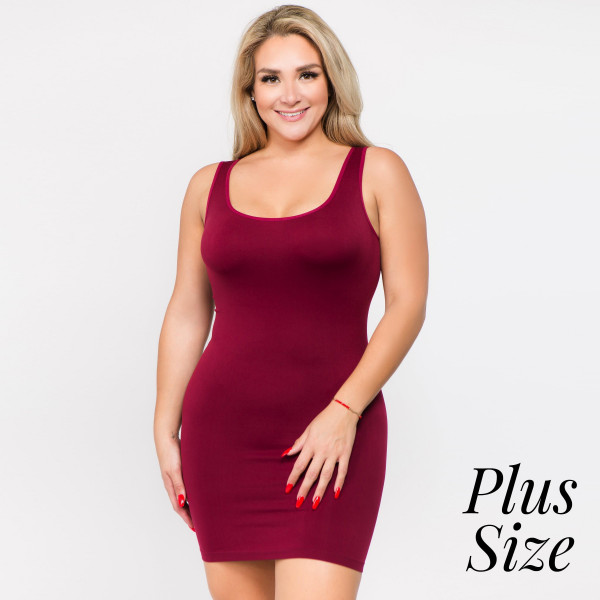 plus size red slip dress Plus Size Curve Bias Cut Bamboo Slip Dress 1 / Pinkest Pink