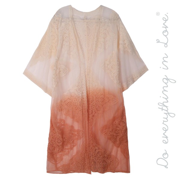 Do everything in Love brand women's lightweight tie-dye lace cardigan.

- One size fits most 0-14
- Approximately 37" L
- 50% Cotton, 50% Nylon