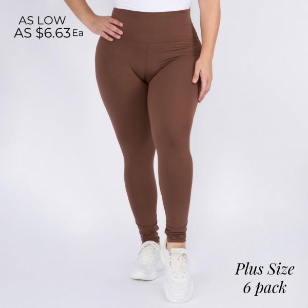 Wholesale women s Plus Rise Casual Leggings o rise waistband lies flat against s