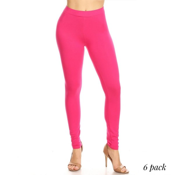 Full Length Leggings Featuring High Rise Waistband. (6 Pack)

• Elasticized High Rise Waistband
• Fit Like a Glove
• Pull On/Off Design
• Soft and Stretchy

Content: 92% Cotton, 8% Spandex

Pack Breakdown: 6pcs/pack. 2S: 2M: 2L
