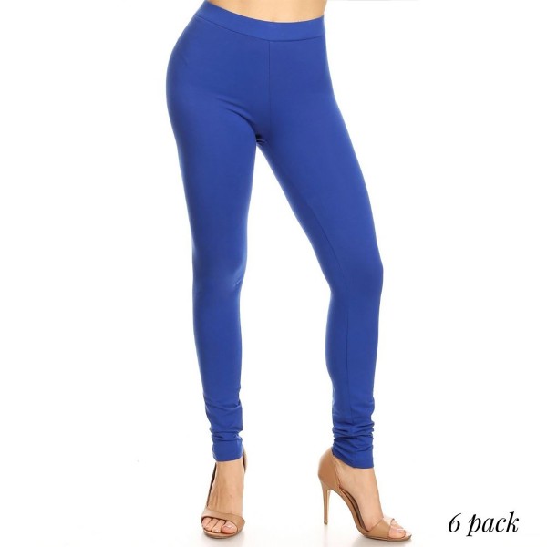 Full Length Leggings Featuring High Rise Waistband. (6 Pack)

• Elasticized High Rise Waistband
• Fit Like a Glove
• Pull On/Off Design
• Soft and Stretchy

Content: 92% Cotton, 8% Spandex

Pack Breakdown: 6pcs/pack. 2S: 2M: 2L
