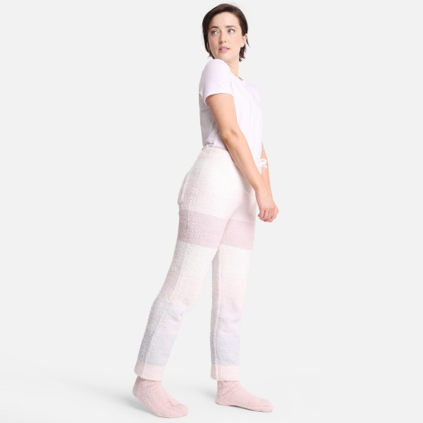 Comfy Luxe Ultra Plush Lounge Pants

- Size L/XL: US Women's Size 10-14
- Drawstring Elastic Waist Band
- Pockets
- 31" Inseam
- 100% Polyester Microfiber