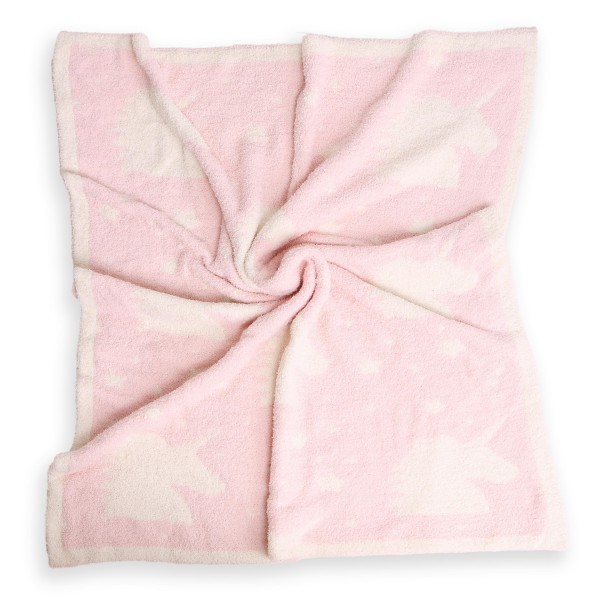 Super Soft Knit Unicorn Print ComfyLuxe Baby Blanket. The Softest Throw Blanket Made of the Highest Quality Material. So Soft You Have to Feel Them for Yourself. This Luxurious Throw is a Guaranteed Best Seller this Season!

- Approximately 29" W x 35" L
- 100% Polyester
- Extra Plush and Cozy
