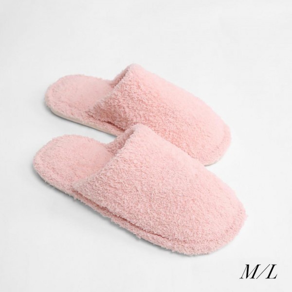 Comfy Luxe Slide On Slippers

- US Women's Size: 8-10
- 100% Polyester
- Rubber Sole