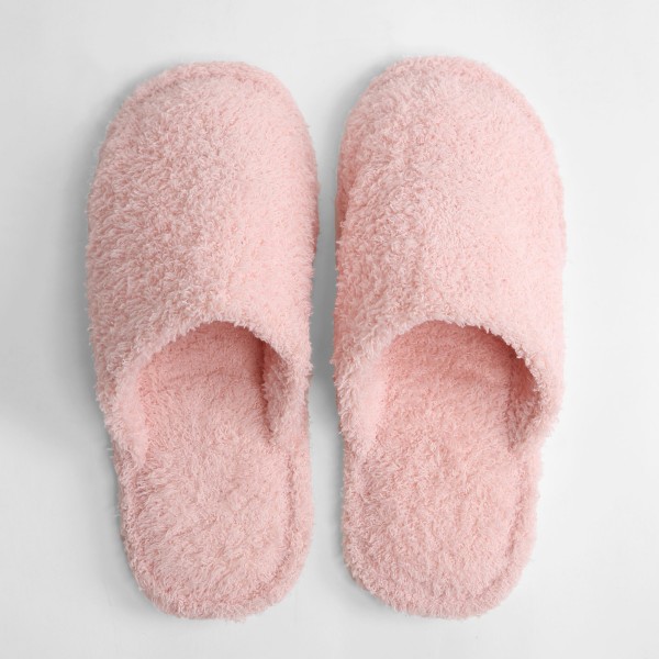 Comfy Luxe Slide On Slippers

- US Women's Size: 8-10
- 100% Polyester
- Rubber Sole