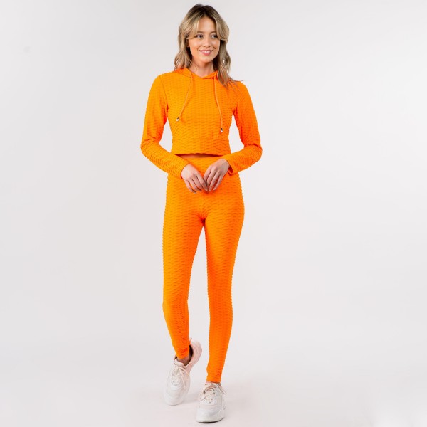 Honey-Comb "Tik-Tok" Activewear Set Including Cropped Hoodie & Brazilian Butt Lifting Leggings. (6 Pack)
- 65%Cotton, 30%Polyester, 5%Spandex
- 6 Sets Per Pack
- Cropped Hoodie Includes Drawstring and Elastic Waistband 
- Full Length Leggings Feature Elastic Waistband 
- Sizes: 3-S/M, 3-L/XL