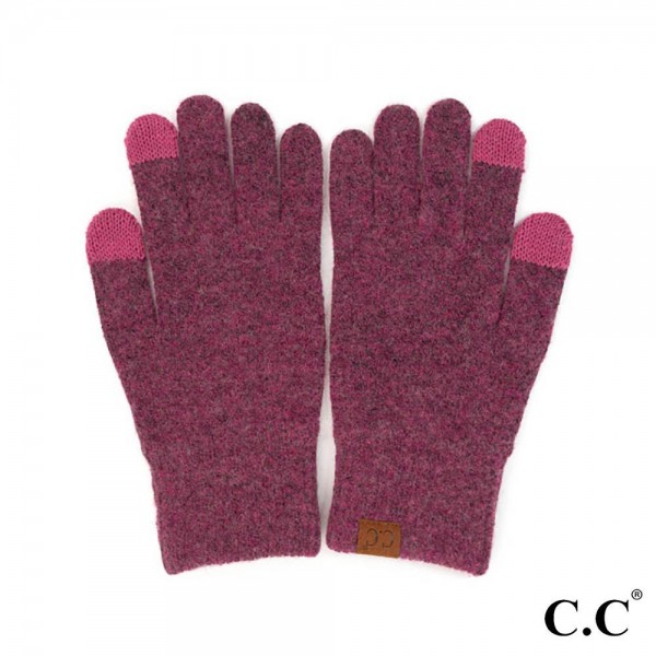 C.C G-2075
Recycled Yarn Smart Touch Gloves

- One Size Fits Most
- Touchscreen Compatible
- 61% Recycled Polyester, 24% Polyester, 6% Cashmere, 5% Wool, 4% Spandex