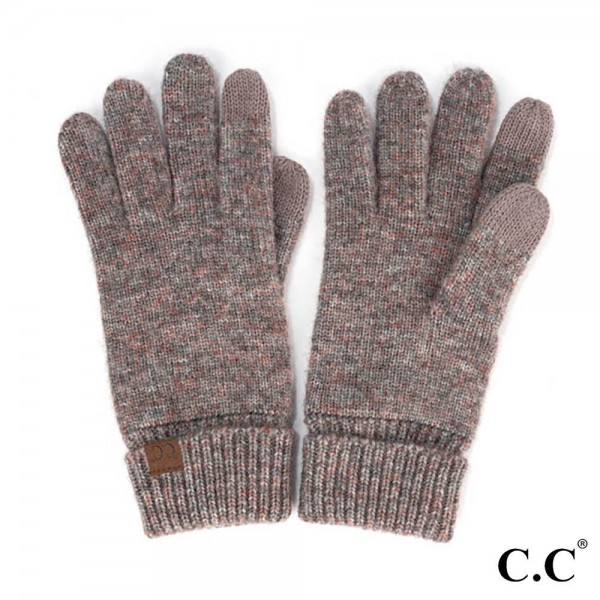 Wholesale c C G P Solid Knit Smart Touch Gloves Acrylic Nylon Polyester One Fits