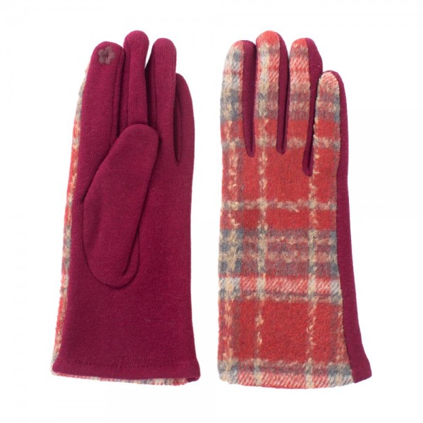 Plaid Touch Screen Gloves.

- Touch Screen Compatible
- One Size Fits Most
- 100% Polyester