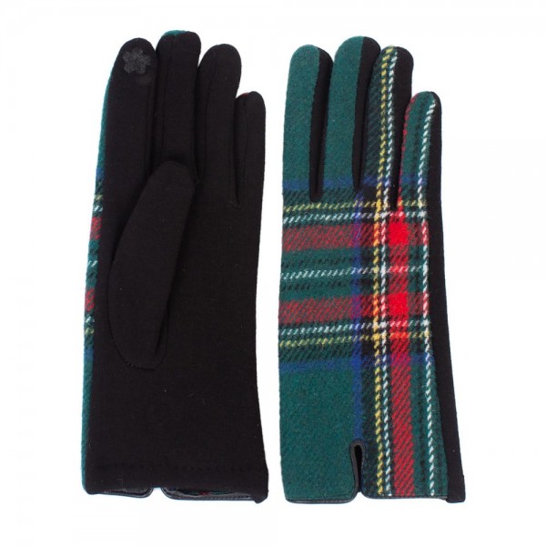 Plaid Smart Touch Gloves 

- Touchscreen Compatible
- One size fits most
- 100% Polyester