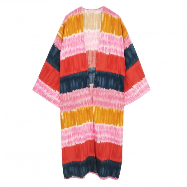 Wholesale do Everything Love lightweight colorblock kimono One fits most Viscose