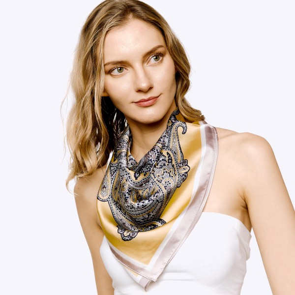 Wholesale paisley Printed Scarf Polyester