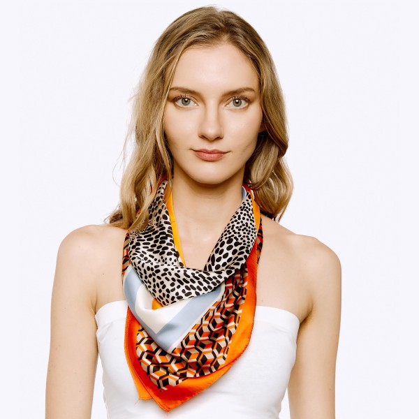 Wholesale multi Function Blocks Spots Scarf Wear Neck Hair Many Other Ways Polye
