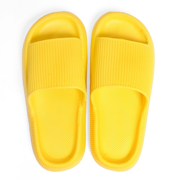 Unisex EVA Super Soft Thick Sole Slide Sandals Featuring Vertical Braided Lines - Non-slip And Quick Dry - Size S/M fits US Women's 7-8 and Men's 6-7 - Size M/L fits US Women's 9-10 and Men's 8-9 - 100% EVA view 5