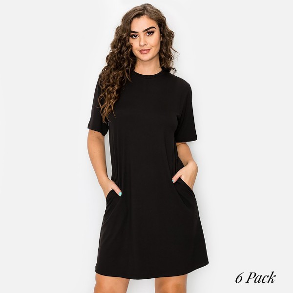 Womens On The Go T- Shirt Dress With Pockets - Comfortab... (7313643) Womens On The Go T- Shirt Dress With Pockets - Comfortab... (7313643)