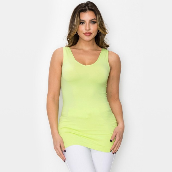 Wholesale women s Seamless Reversible V Neck Tank Top shoulder straps V neckline