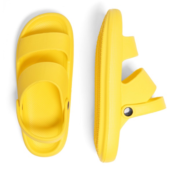 Unisex Cloud Sole Slide Sandals Featuring Pivoting Heel Straps - Non-slip And Quick Dry - Super Soft Thick Sole Reduces The Pressure of Walking - Size S/M fits US Women's 7-8 and Men's 6-7 - Size M/L fits US Women's 9-10 and Men's 8-9 - 100% EVA view 5
