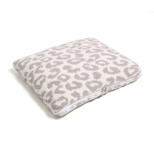 Wholesale animal Print Knit ComfyLuxe Two One Blanket Pillow Softest Throw Blank