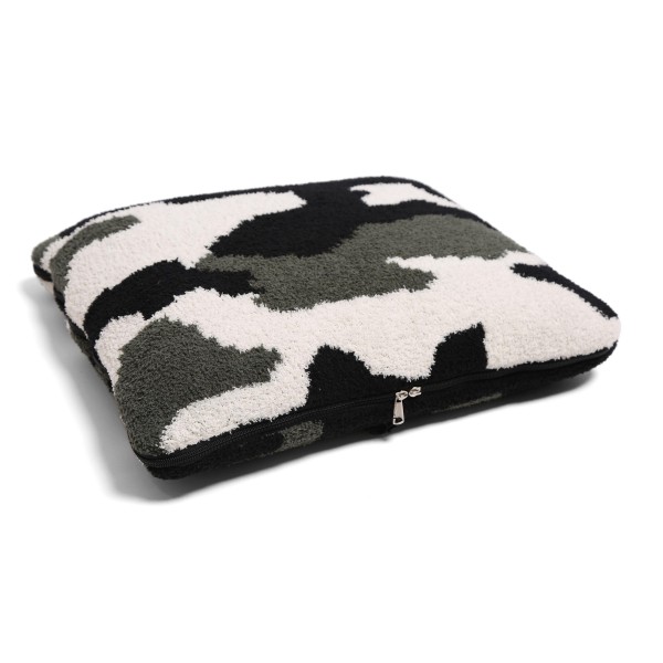 Wholesale camouflage Knit ComfyLuxe Two One Blanket Pillow Softest Throw Blanket