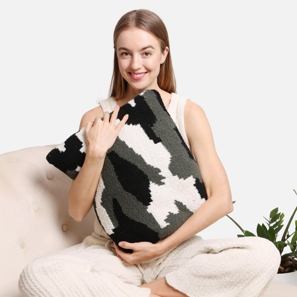 Camouflage Knit ComfyLuxe Two in One Blanket Pillow. The Softest Throw Blanket Made of the Highest Quality Material. So Soft You Have to Feel Them for Yourself.
- Approximately 50" W x 60" L
-100% Poly Microfiber
- Extra Plush and Cozy