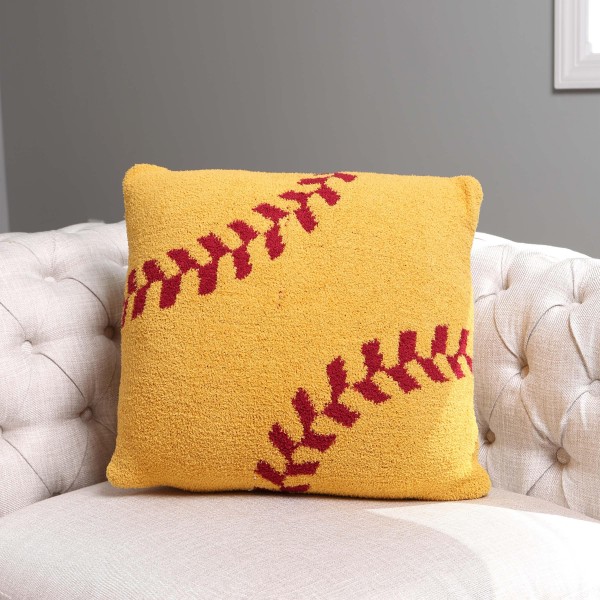 Softball Print ComfyLuxe Pillow Cover. The Softest Pillow Cover Made of the Highest Quality Material. So Soft You Have to Feel Them for Yourself. 
- Approximately 18" W x 18" L 
- 100% Poly Microfiber 
- Extra Plush and Cozy
*** Pillow Not Included