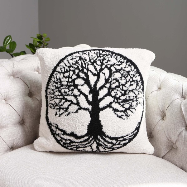 Tree ComfyLuxe Pillow Cover. The Softest Pillow Cover Made of the Highest Quality Material. So Soft You Have to Feel Them for Yourself. 
- Approximately 18" W x 18" L 
- 100% Poly Microfiber 
- Extra Plush and Cozy
*** Pillow Not Included