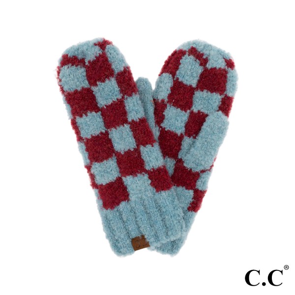 C.C MT-4011
Checkered Pattern Boucle Mitten

- One Size
- 35% Recycled Polyester / 35% Polyester / 29% Acrylic / 1% Spandex