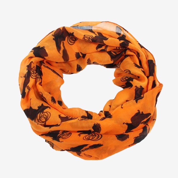 Wholesale witch Printed Halloween Infinity Scarf One Polyester Lightweight Mater