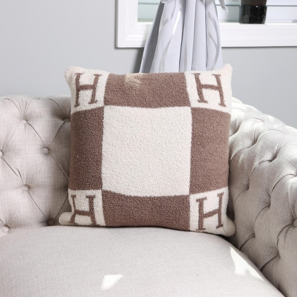 H Print ComfyLuxe Pillow Cover. 
- Approximately 18" W x 18" L
- 100% Poly Microfiber
- Extra Plush and Cozy
*** Pillow Not Included