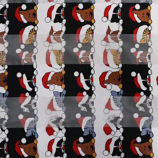 Christmas Dog And Cat Printed Satin Scarf

- 100% Polyester
- Approximately 58" L  x 13.5" W