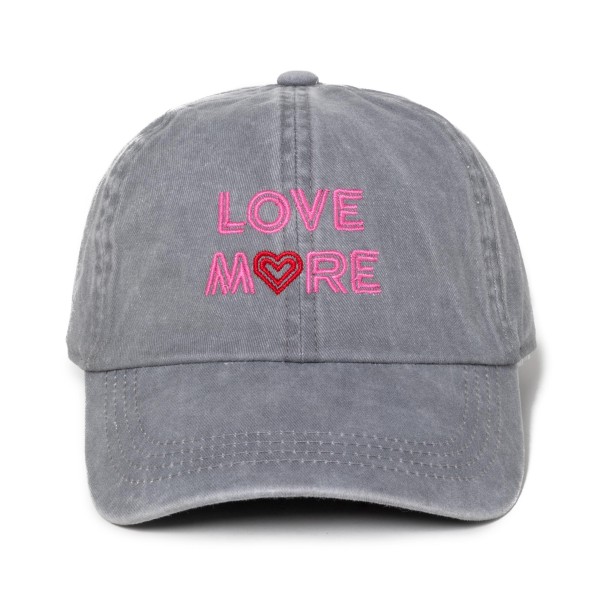 Retro Love More Embroidered Baseball Cap

- One Size Fits Most
- Adjustable
- 100% Cotton