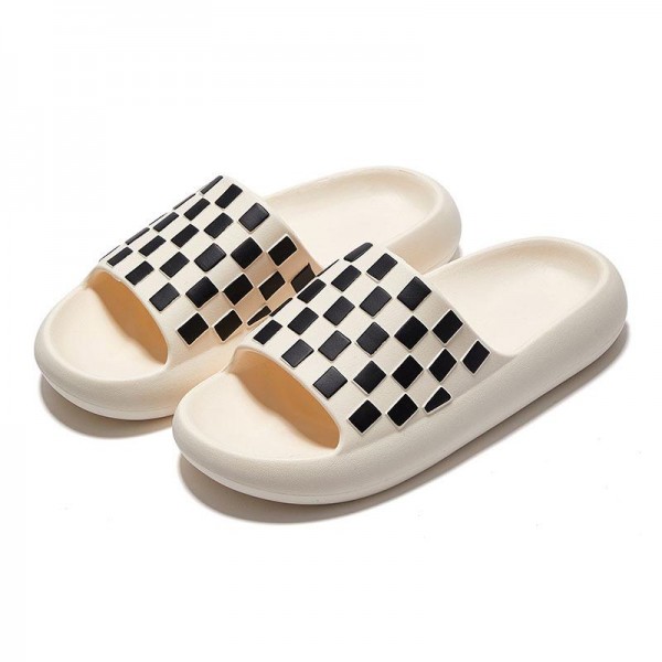 Wholesale unisex EVA Checker Board Slides Non Slip Quick Dry S M fits US Women s