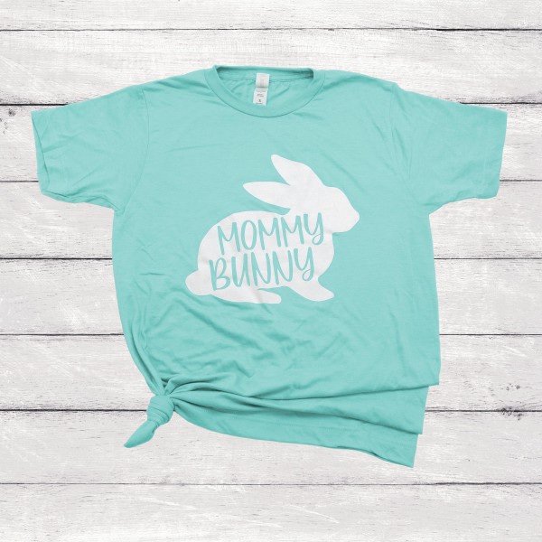 Mommy Bunny Graphic Tee

- Softstyle Tee
- 100% Cotton