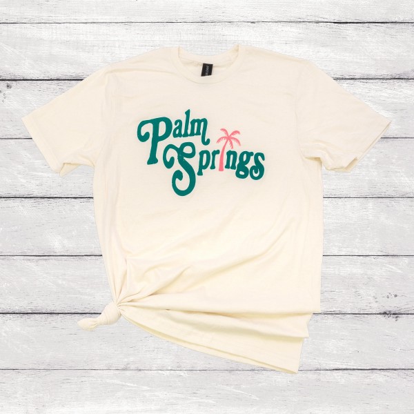 Wholesale palm Springs Graphic Tee Softstyle Tee Cotton