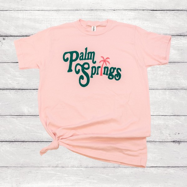 Wholesale palm Springs Graphic Tee Softstyle Tee Cotton