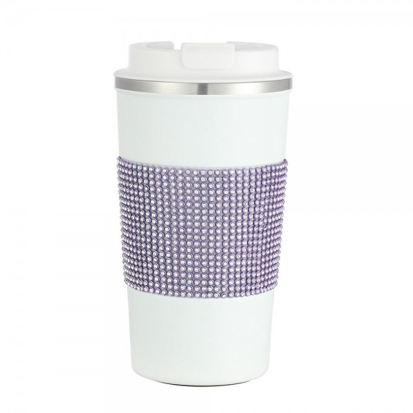 Wholesale rhinestone Wrapped oz Stainless Coffee Tumbler Double Wall Vacuum Seal