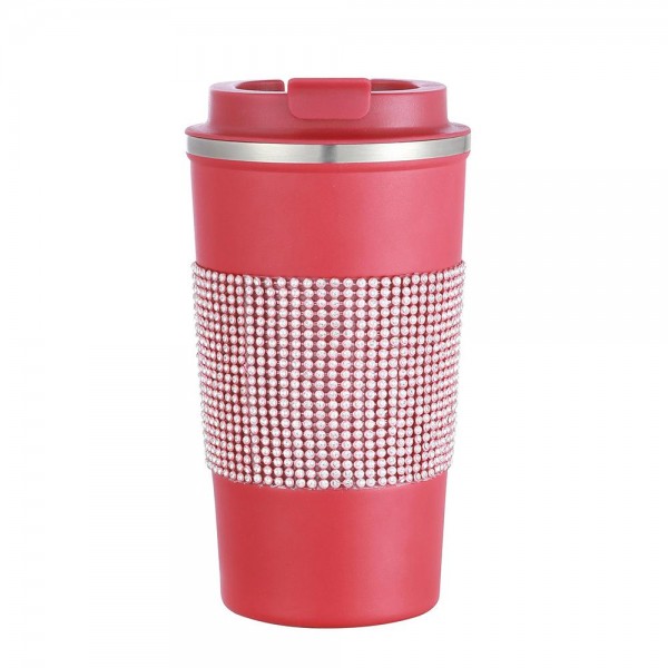 Wholesale rhinestone Wrapped oz Stainless Coffee Tumbler Double Wall Vacuum Seal