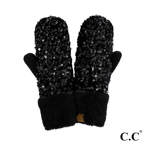 C.C MTE0012
Sequin Mittens 

- One Size Fits Most
- Lined Mitten
- 100% Polyester 