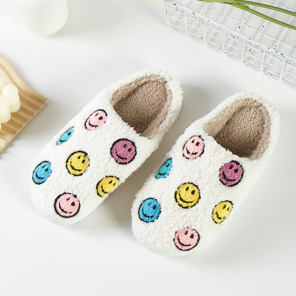 Wholesale happy Slide Slippers Pack Rubber Bottom US Women s S M L