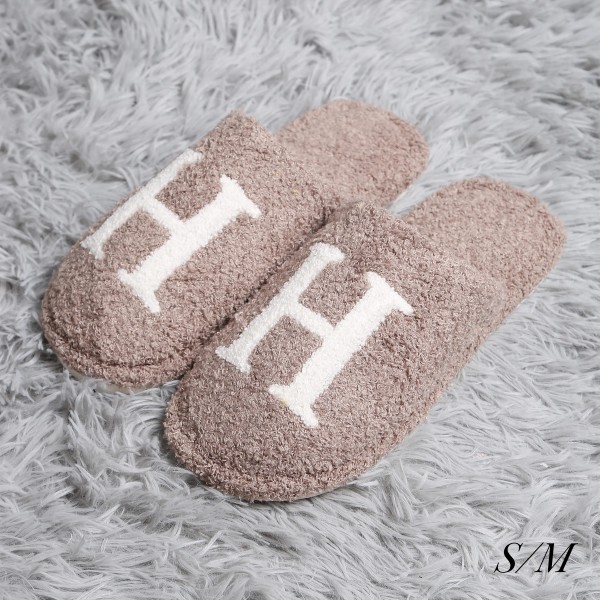 Wholesale comfyLuxe H Print Smile Slide Slippers US Women s S M M L Polyester Ru