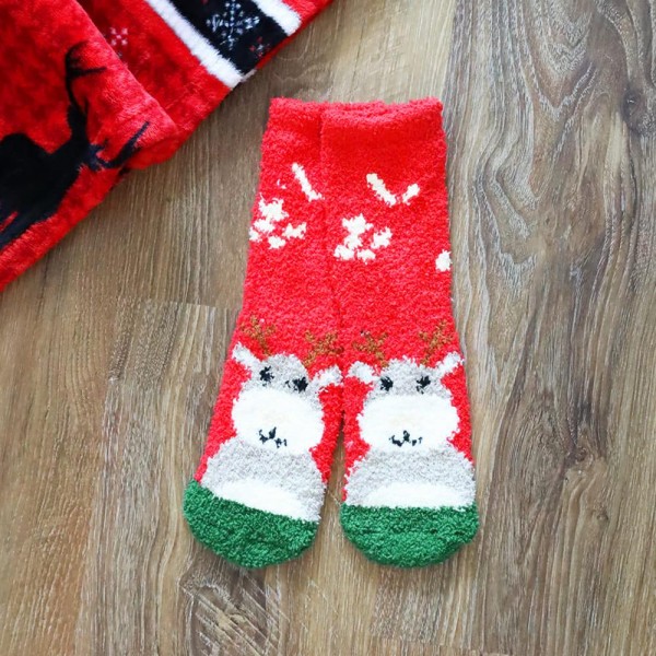 Soft Christmas Knit Crew Sock - One Size Fits Most (Sizes 6-11) - Assorted Colors/Designs - 100% Poly Microfiber view 5