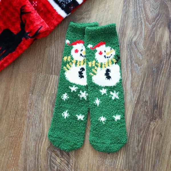 Soft Christmas Character Knit Mini-Crew Socks - One Size Fits Most (Size 6-11) - Assorted Colors - 100% Poly Microfiber view 5
